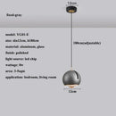 Axyaa Adjustable Angle Round Pendant Light: Modern Stretchable Chandelier for Home Lighting