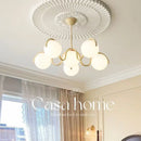 Axyaa Nordic Glass Ball Chandelier for Modern Living Room and Dining Space