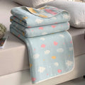 Axyaa Cotton 6-Layer Yarn Quilt - Soft and Cozy Gauze Blanket - Nap Blanket