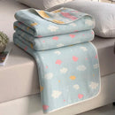 Axyaa Cotton 6-Layer Yarn Quilt - Soft and Cozy Gauze Blanket - Nap Blanket