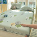 Axyaa 100% Cotton Mattress Protector Cover - Single Piece, Non-slip, Dustproof