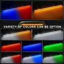 Axyaa Car Strobe Lights 96LED Flashing Windshield Bar in Red Blue Amber White Green