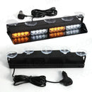 Axyaa 16 LED Car Strobe Emergency Light Bar in Red Blue Amber White