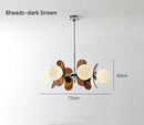 Axyaa Retro Chandelier: Bauhaus Interior Lighting for Living Room, Dining Room, Study