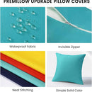 Axyaa Outdoor Waterproof Linen Pillow Covers for Patio Garden