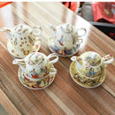 Axya Cartoon Cute Bone Tea Set with Teapot, Cup, Saucer - European Afternoon Tea