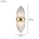Axyaa Elegant Crystal Wall Lamp for Bedroom Living Room Staircase Aisle Hotel Lighting