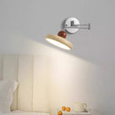 Axyaa French Retro Swing Arm Wall Lamp - Cream Style, Bedroom Bedside, Wiring-Free