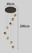 Axyaa Crystal Chandeliers: Modern LED Ceiling Lighting for Living Room