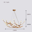 Axyaa Branch Chandelier - Nordic Postmodern Minimalist Design for Living Room, Dining Room, Bedroom