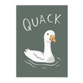 Axyaa Funny Green Goose Canvas Wall Art for Nursery & Home Decor