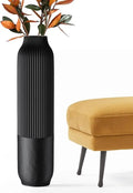 Axyaa Tall Textured Floor Vase for Decorative Branches & Dried Flowers