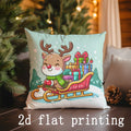 Axyaa Christmas Cartoon Pillow Covers: Sofa, Bedroom, Car, Rectangular Cushion Cover