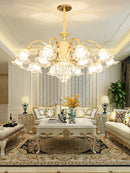 Axyaa Light Luxury Chandelier: Modern European Atmosphere for Living, Bedroom, Dining Room