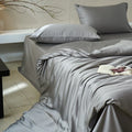 Axyaa Queen Duvet Cover Set - Lyocell/Cotton Mix, Natural Plant Fibers