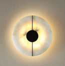 Axyaa Marble LED Sconce: Modern Stone Wall Light for Home, Hotel, Bathroom