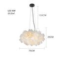 Axyaa Petal LED Pendant Lamp Modern Minimalist Bedroom Hanging Light