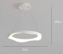 Axyaa Modern LED Pendant Lights - Minimalist Black/White Chandeliers for Living, Dining, Office