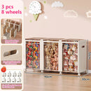 Axyaa Kids Toy Storage Box: Transparent Large Organizer for Dolls, Blocks, and Toys