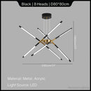 Axyaa Modern Simple Living Room Pendant Lights Fashion Chandelier Loft Decor