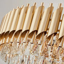 Axyaa Elegant Crystal Chandelier for Modern Villa Living Room & Dining Room
