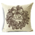Axyaa Christmas Linen Cushion Cover 45X45CM
