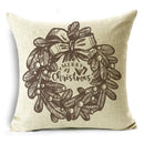 Axyaa Christmas Linen Cushion Cover 45X45CM