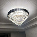 Axyaa Modern Crystal Ceiling Chandelier Lighting for Living Room Bedroom Home Decor