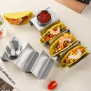 Axyaa Stainless Steel Taco Crepe Rack Tower for Organized Kitchen Storage