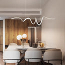 Axyaa LED Long Strip Pendant Chandelier for Dining Room and Bar