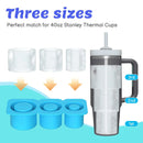 Axyaa Silicone Ice Cube Mold with Lid, Non-Stick and Easy Demoulding for Soft Ice Cubes
