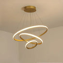 Axyaa Glowing Circle LED Bedroom Chandelier - Nordic Style Modern Home Decor Lighting
