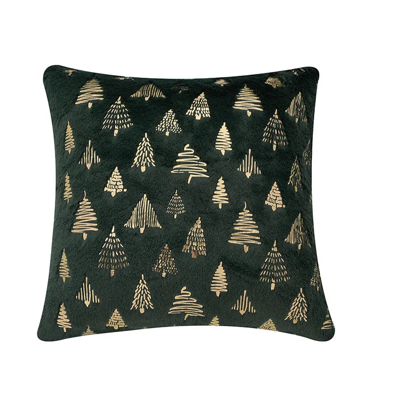 Axyaa Beige Christmas Tree Cushion Cover 45x45cm Home Decor Pillowcase