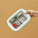 Axyaa Large Capacity Stainless Steel Bento Lunch Box - Leak-proof & Microwave Safe