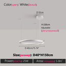Axyaa 2024 Ring LED Chandelier Modern Minimalist Luxury Light