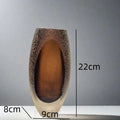Axyaa Coffee Bubble Glass Vase Elegant Decorative Flower Vase Artistic Hydroponic Crafts