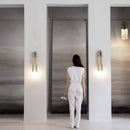 Axyaa Metal Cloth Wall Lamp, G9 Bulb, White Acrylic - Dining Room, Bedroom, Foyer Lighting