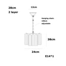 Axyaa Pink Beauty Glass Chandelier French Design Hanging Light for Dinning Room