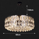 Axyaa Crystal Chandelier Pendant Light for Living Room and Dining Room