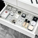 Axyaa Clear Drawer Organizers Set for Makeup, Kitchen, and Bathroom Storage