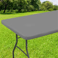 Axyaa Waterproof Rectangle Tablecloth for Folding Tables - 30x72