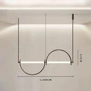 Axyaa LED Chandeliers for Living Room, Office, Bedroom - Minimalist Design