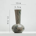 Axyaa Marble Chinese Ceramic Vase Vintage Floral Arrangement Living Room Ornament
