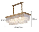 Axyaa Luxury Crystal Pendant Chandelier for Home Decor