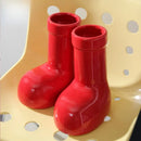 Axyaa Ceramic Red Boots Vase & Ornamental Red/Green Shoes Set - Christmas Gifts