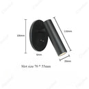 Axyaa LED Rotating Wall Lamp for Home Hotel Bedroom Reading