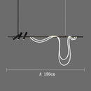 Axyaa Flexible LED Chandelier for Modern Living Spaces