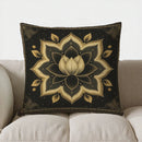 Axyaa Mystical Sun and Moon Pattern Throw Pillow Cover for Sofa, Bedroom, Car