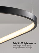 Axyaa Modern Designer Circular Pendant Light for Bedroom and Living Room