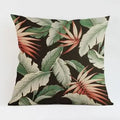 Axyaa Tropical Plant Leaves Cushion Cover for Home Decor